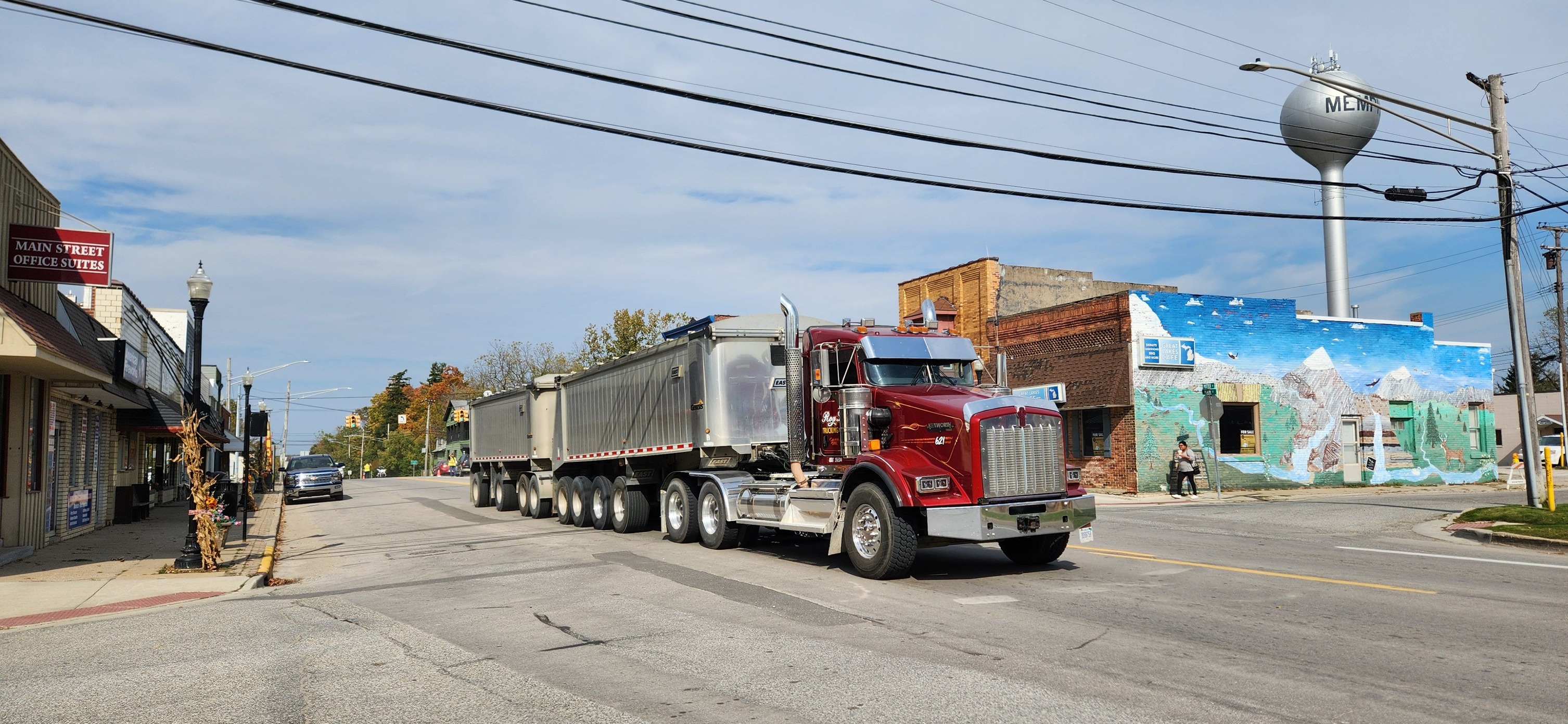 Roy L. Trucking semi truck on the road